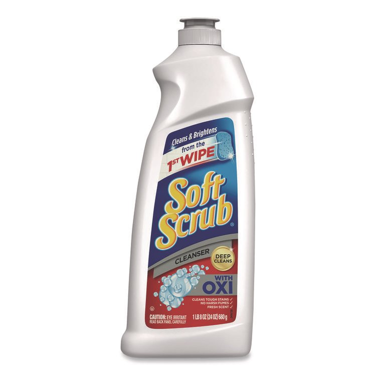 Soft Scrub Oxi Cleanser, Clean Scent, 24 oz Bottle, 8/Carton (DIA07226)