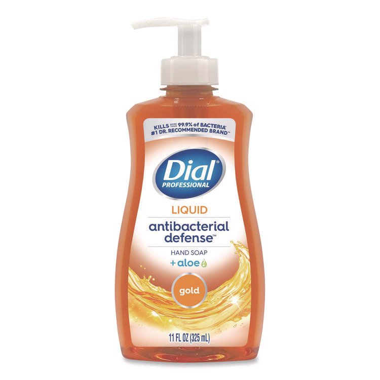 Dial Professional Antibacterial Defense Gold Hand Soap + Aloe, Original Scent, 11 oz (DIA35470EA)