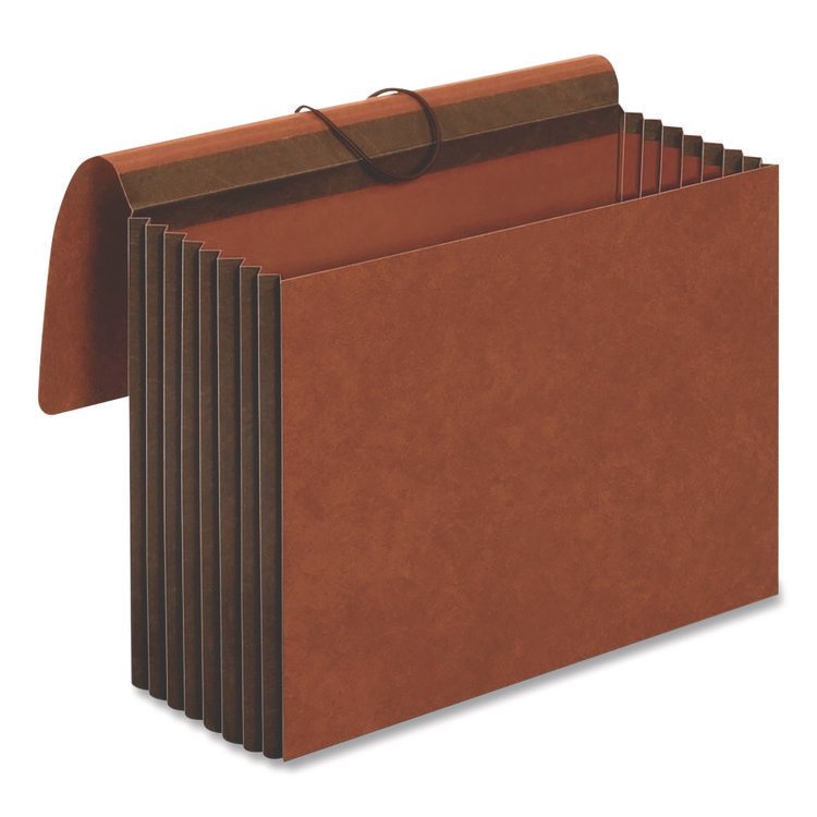 Pendaflex Heavy-Duty Expanding Wallet with Flap and Cord Closure, 7" Expansion, 1 Pocket, Letter Size, Redrope (PFXCL1084GLHD)
