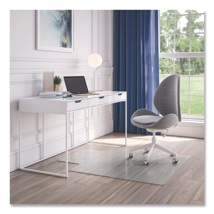deflecto OceanMat Hard Floor Chair Mat, Lipped, 36 x 48, Clear (DEFCM2G112OCB)