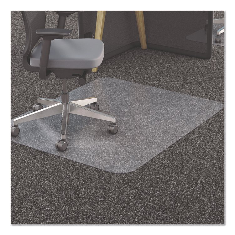 deflecto All Day Use Chair Mat - All Carpet Types, 46 x 60, Rectangle, Clear (DEFCM11442FPC)