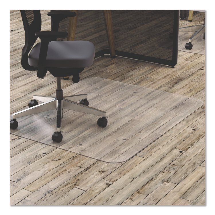 deflecto All Day Use Chair Mat - Hard Floors, 45 x 53, Rectangle, Clear (DEFCM21242PC)