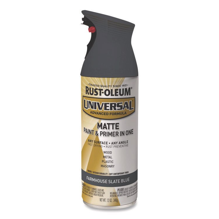 Rust-Oleum Universal Premium Spray Paint, Matte Slate Blue, 12 oz Aerosol Can (RST376723EA)