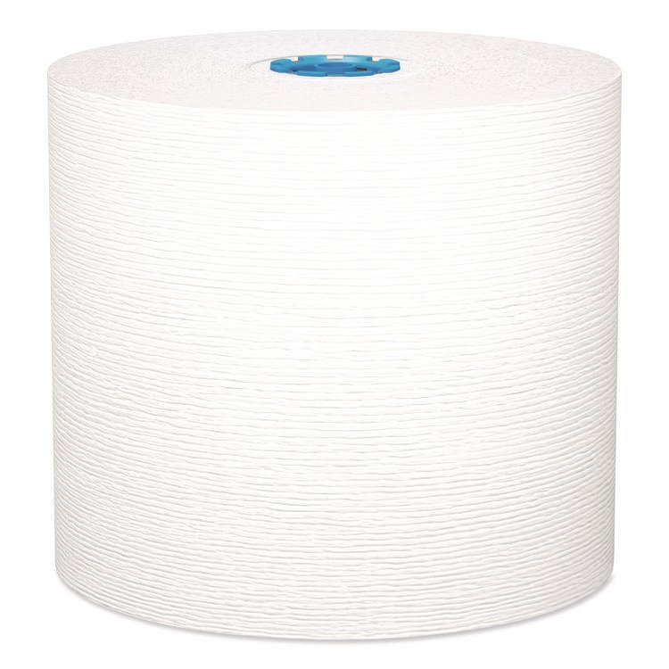 Kleenex Hard Roll Paper Towels with Premium Absorbency Pockets with Colored Core, Gray Core, 1-Ply, 7.5" x 700 ft, White, 6 Rolls/CT (KCC25639)