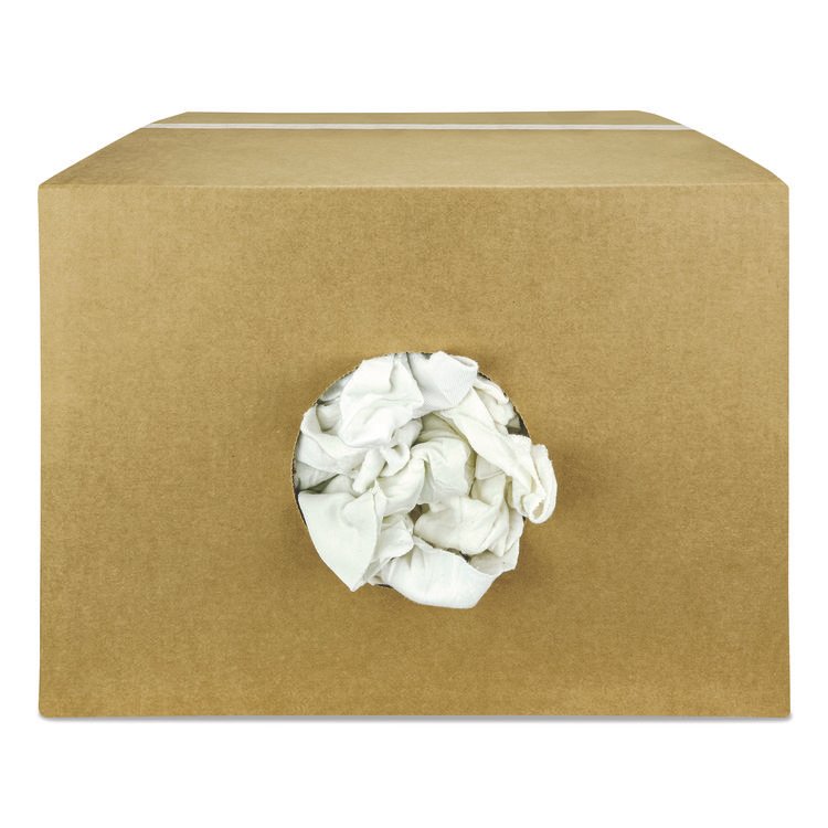 HOSPECO Sweatshirt Rags, Unscented, White, 8/lb, 25 lb/Carton (HOS33325)