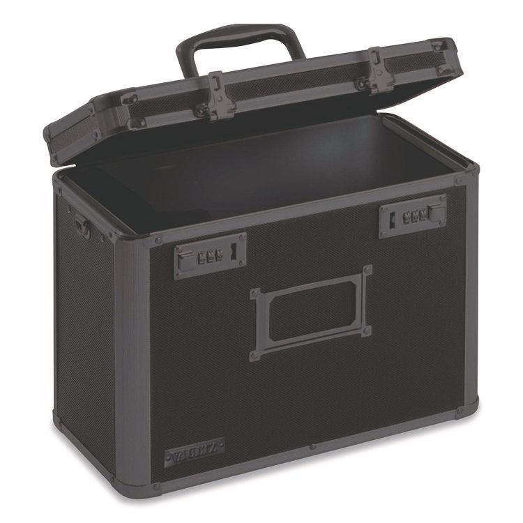 Vaultz Locking Personal File Tote, Letter, 7.25 x 13.75 x 12.5, Tactical Black (IDEVZ00310)