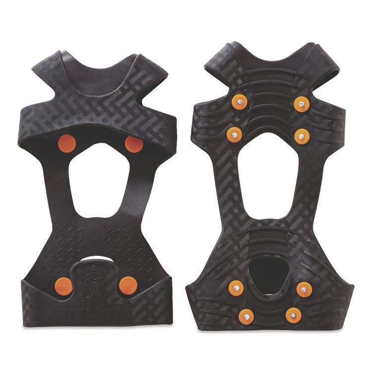 ergodyne Trex 6300 One Piece Slip-on Ice Cleats, Medium, Black, Pair (EGO16753)