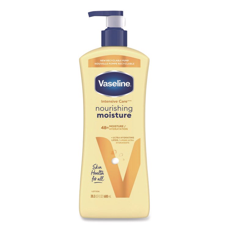 Vaseline Intensive Care Nourishing Moisture Body Lotion, 20.3 oz, Pump Bottle (UNI07900EA)