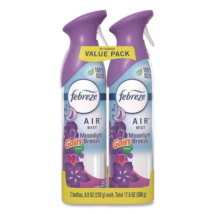 Febreze AIR, Gain Moonlight Breeze, 8.8 oz Aerosol Spray, 2/Pack (PGC97809)
