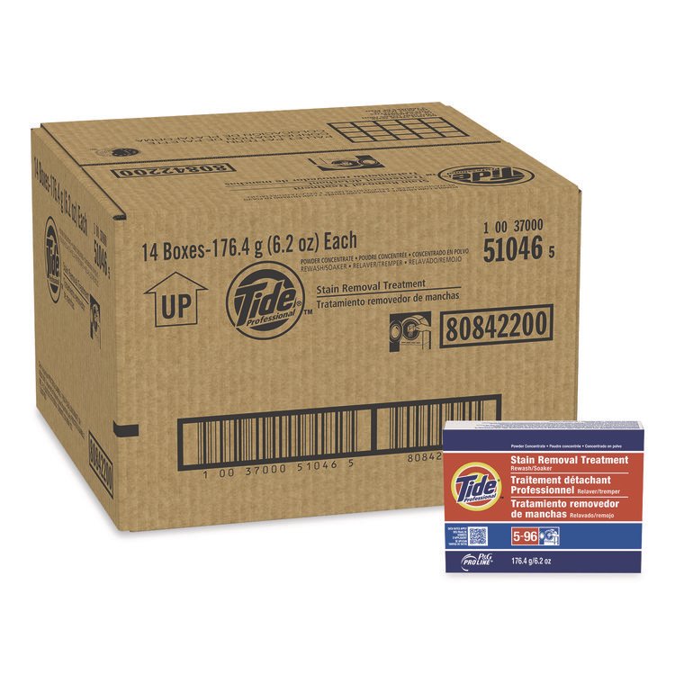 Tide Professional Stain Removal Treatment Powder, 6.2 oz Box, 14/Carton (PGC51046)