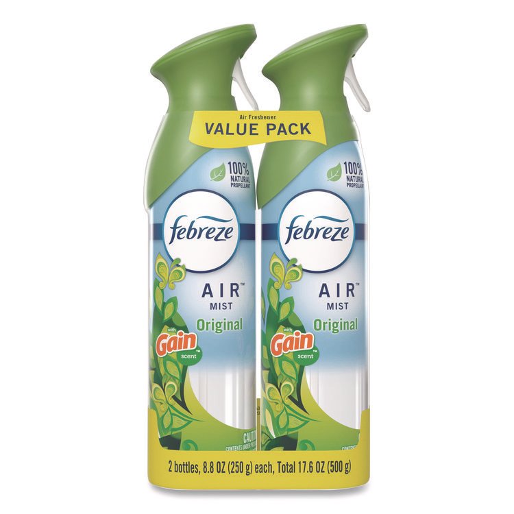 Febreze AIR, Gain Original, 8.8 oz Aerosol Spray, 2/Pack (PGC17346PK)