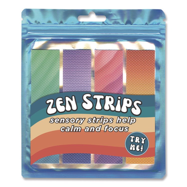 TPG Creations Zen Strips, Bumpy Gradient, Assorted Colors, 4/Pack (TPG854)