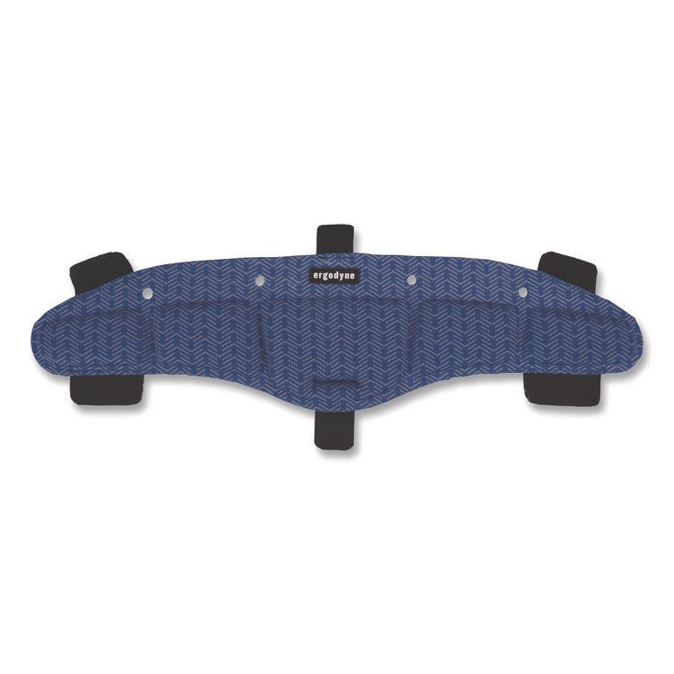 ergodyne Chill-Its 6611 Hard Hat Cooling Sweatband Pad, 15 x 4, Blue, 3/Pack (EGO12447)