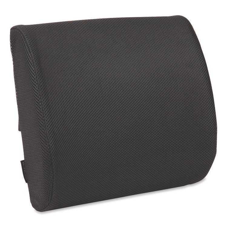 Mind Reader Memory Foam Ergonomic Lumbar Support Chair Cushion, 4 x 13.5 x 12.25, Black (EMSBACKFOAMBLK)