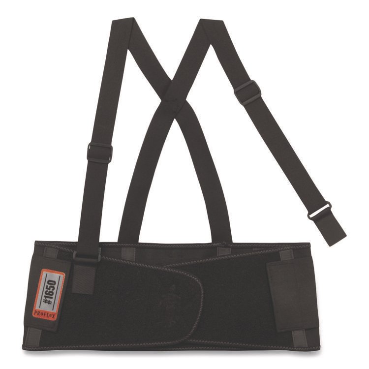 ergodyne ProFlex 1650 Economy Elastic Back Support Brace, Medium, 30" to 34" Waist, Black (EGO11093)