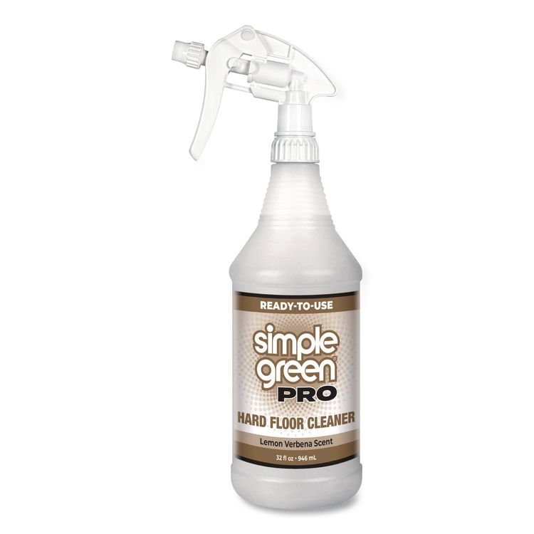 Simple Green Pro Hard Floor Cleaner, Lemon Verbena Scent; 32 oz Spray Bottle, 12/Carton (SMP0505032)