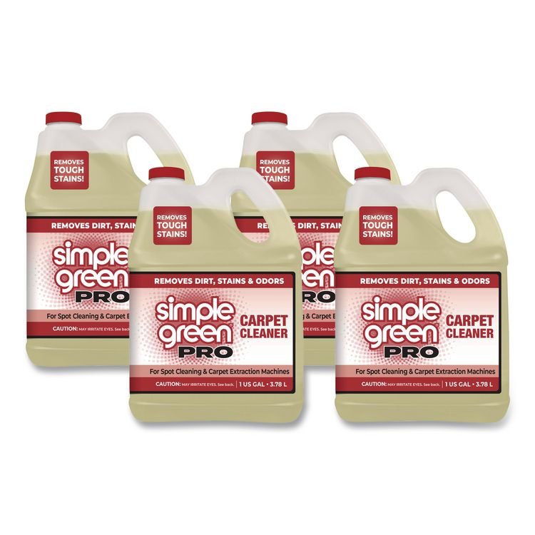 Simple Green Pro Carpet Cleaner, Unscented, 1 gal Bottle, 4/Carton (SMP0506128)