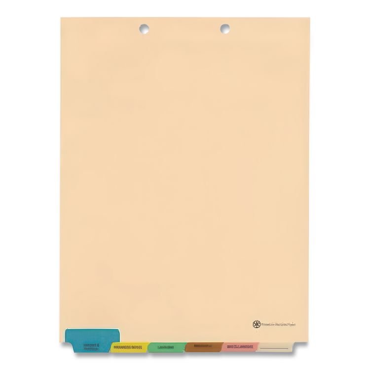 Medical Arts Press 6-Tab Medical Chart Indexes, Bottom Tab, Assorted Medical, Manila, 65/Box (MAQ33157)