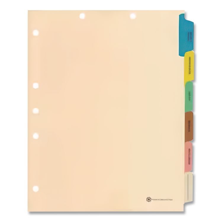 Medical Arts Press 6-Tab Medical Chart Indexes, Side Tab, Assorted Medical, Manila, 65/Box (MAQ33159)