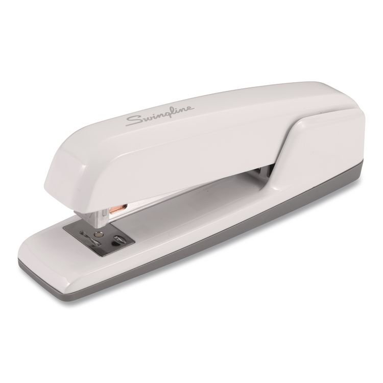 Swingline 747 Business Full Strip Desk Stapler, 30 Sheet Capacity, Arctic White (SWI74738)