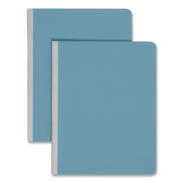 Smead Prong Fastener Premium Pressboard Report Cover, Two-Piece Prong Fastener, 3" Capacity, 8.5 x 11, Blue/Blue (SMD81052)