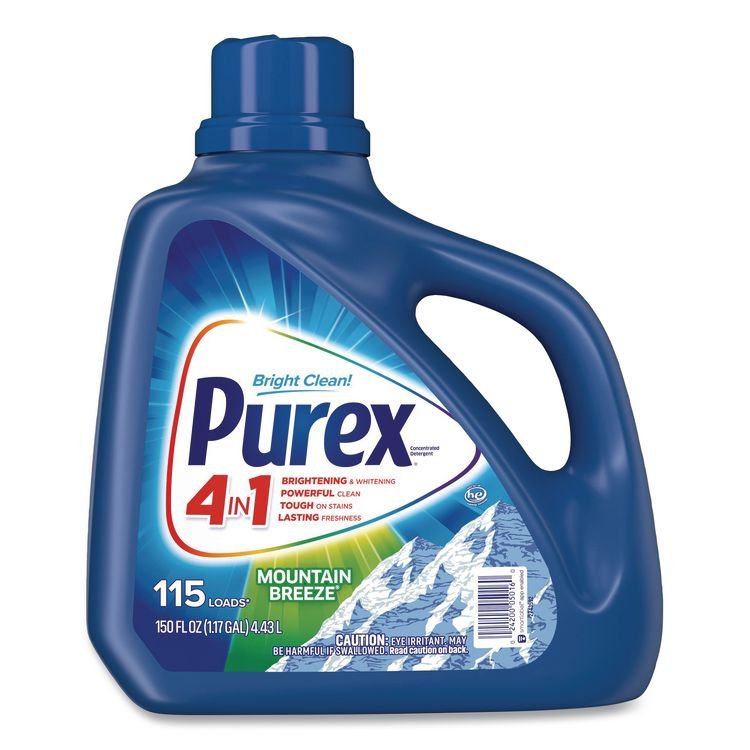Purex Liquid Laundry Detergent, Mountain Breeze, 150 oz Bottle (DIA05016)