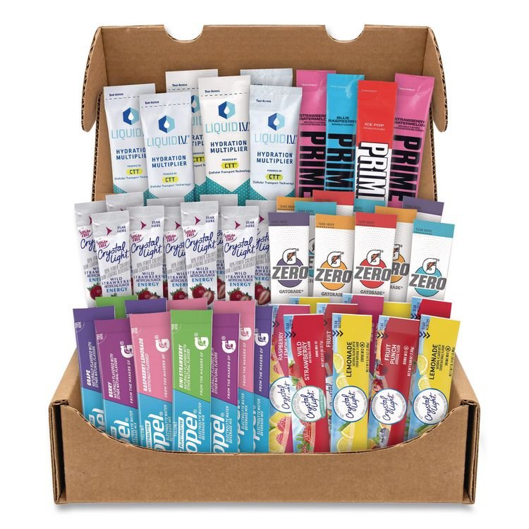 Snack Box Pros Drink Mixes Snack Box, 50 Assorted Mixes/Box (GRR70000165)