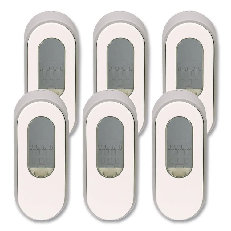 Dial Professional Versa Dispenser for Pouch Refills, 15 oz, 3.75 x 3.38 x 8.75, Light Gray/White, 6/Carton (DIA34055)