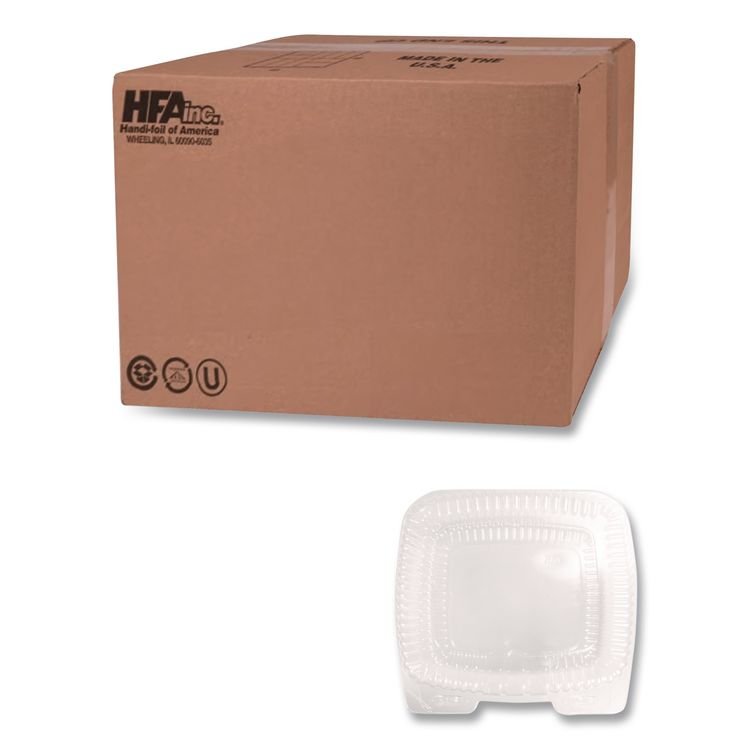HFA Handi-Lock Single Compartment Food Container, 60 oz, 8.63 x 3 x 9, Clear, Plastic, 200/Carton (HFA6010S200)