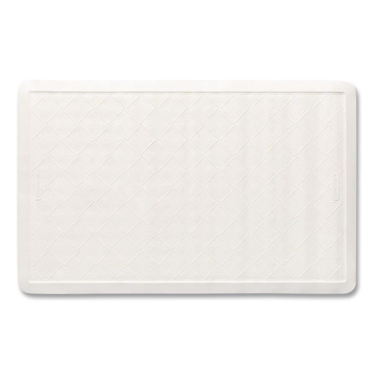 Rubbermaid Commercial Safti-Grip Latex-Free Vinyl Bath Mat, 14 x 22.5, White, 12/Carton (RCP1982724)