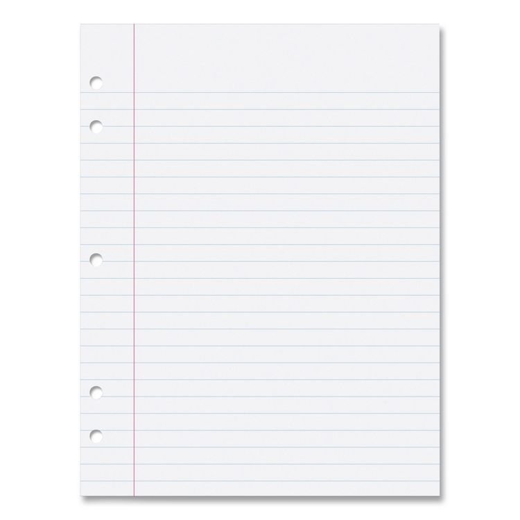 Pacon Composition Paper, 5-Hole, 8 x 10.5, Wide/Legal Rule, 500/Pack (PAC2441)