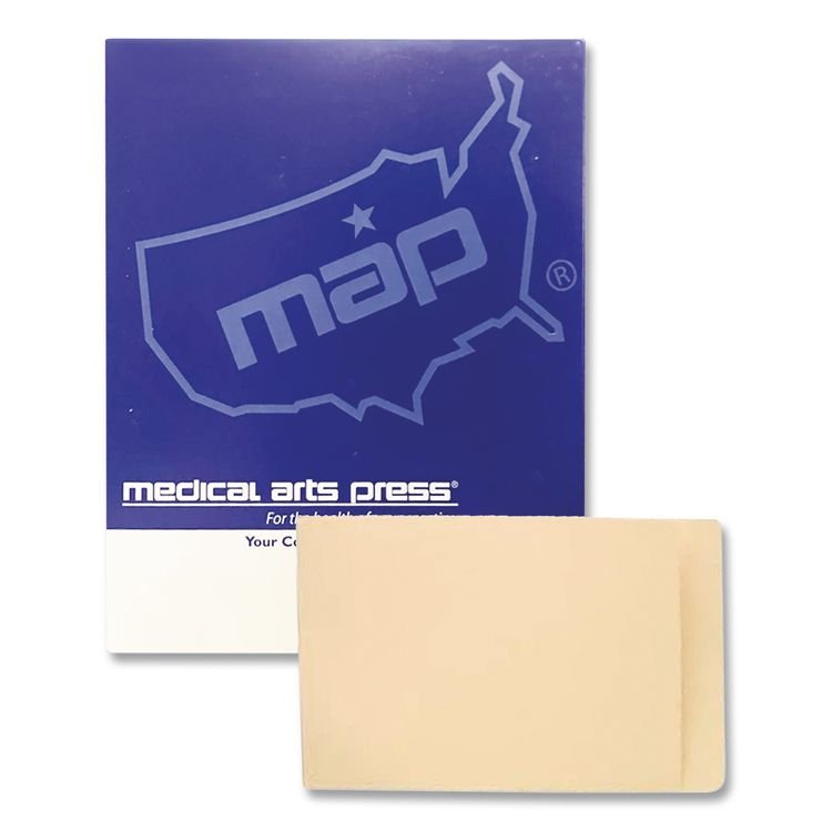 Medical Arts Press Compact File Pocket, Top Tabs, Manila, 100/Box (MAQ51453)