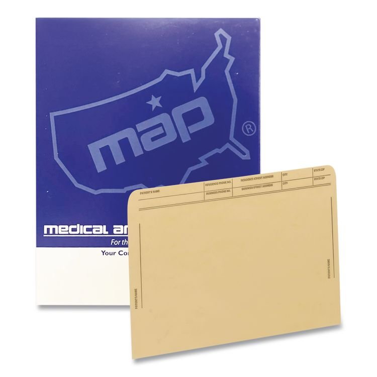 Medical Arts Press Patient File Pocket, Letter Size, Tan, 50/Box (MAQ59547TN)