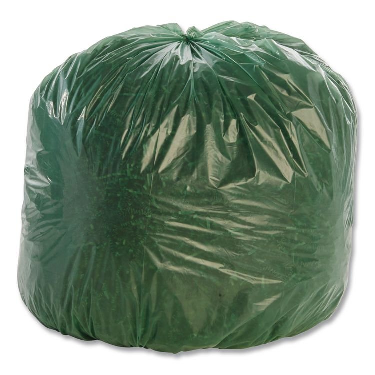 Stout by Envision Controlled Life-Cycle Plastic Trash Bags, 33 gal, 1.1 mil, 33" x 40", Green, 40/Box (STOG3340E11)