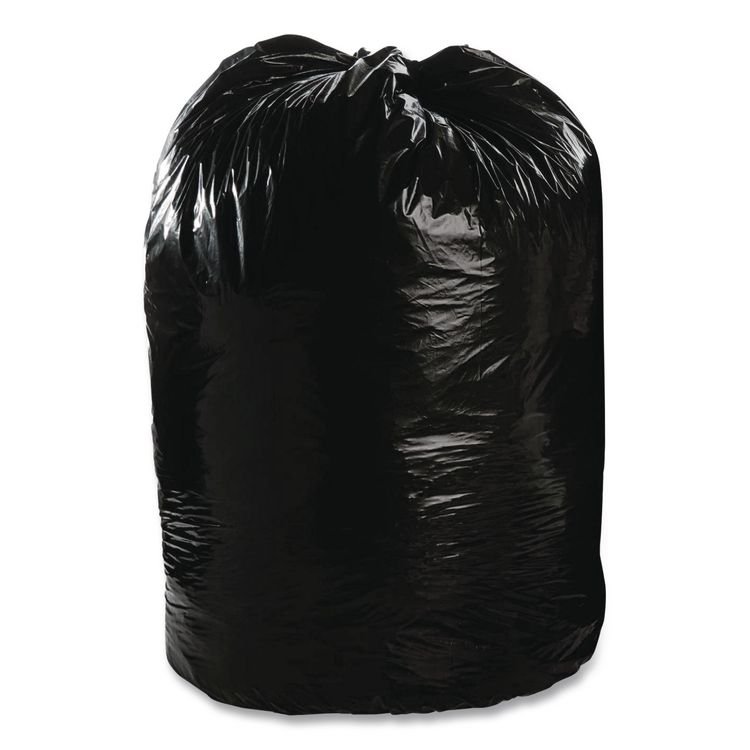 Stout by Envision Total Recycled Content Plastic Trash Bags, 60 gal, 1.5 mil, 36" x 58", Black/Brown, 100/Carton (STOT3658B15)