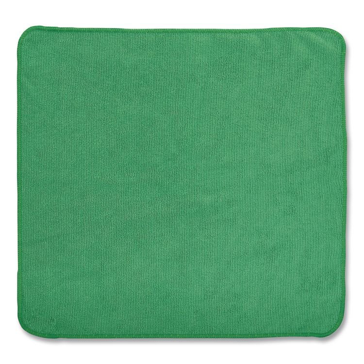 Rubbermaid Commercial Microfiber Cleaning Cloths, 12 x 12, Green, 24/Pack (RCP1820578)