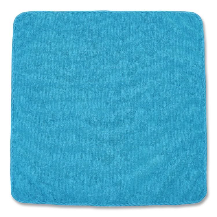 Rubbermaid Commercial Microfiber Cleaning Cloths, 12 x 12, Blue, 24/Pack (RCP1820579)