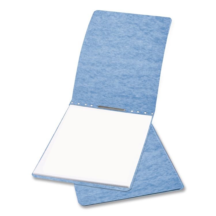 ACCO PRESSTEX Report Cover with Tyvek Reinforced Hinge, Top Bound, Two-Piece Prong Fastener, 2" Capacity, 8.5 x 11, Light Blue (ACC17022)
