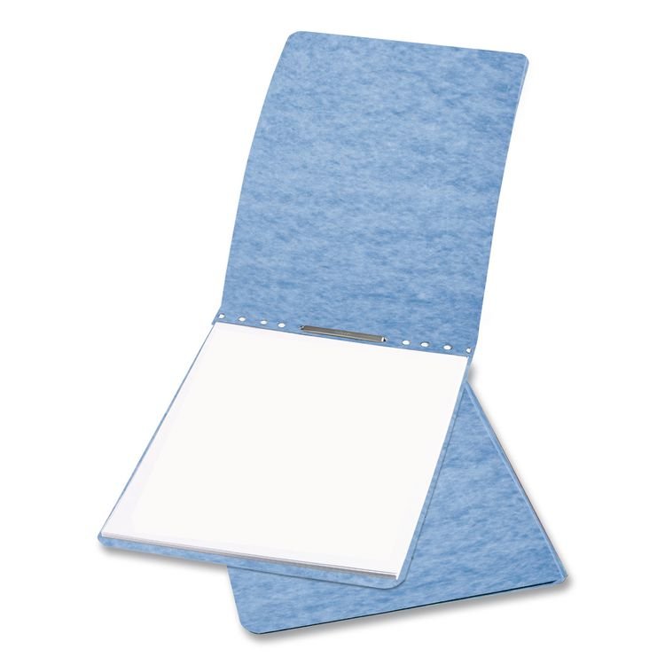 ACCO PRESSTEX Report Cover with Tyvek Reinforced Hinge, Top Bound, Two-Piece Prong Fastener, 2" Capacity, 8.5 x 14, Light Blue (ACC19022)