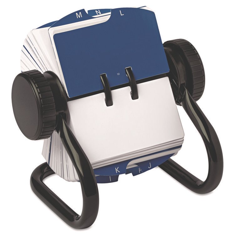 Rolodex Open Rotary Card File, Holds 250 1.75 x 3.25 Cards, Black (ROL66700)