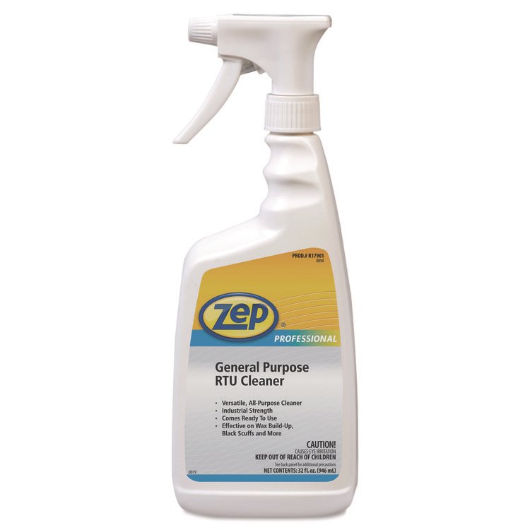 Zep Professional General Purpose RTU Cleaner, 1 qt Spray Bottle, 12/Carton (ZPE1041437)