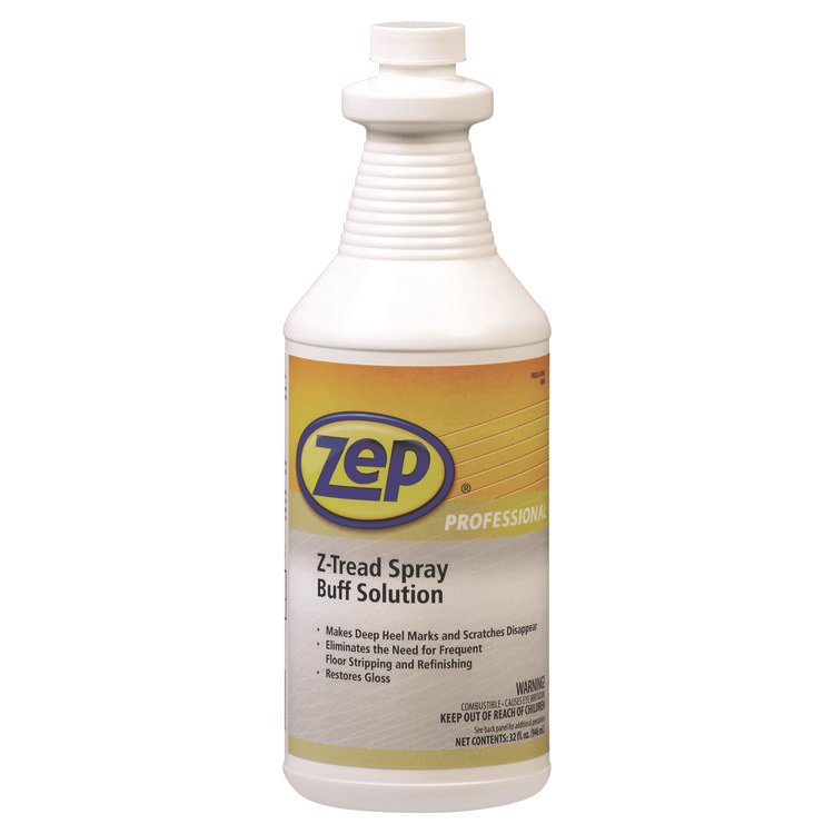 Zep Professional Z-Tread Buff-Solution Spray, Neutral, 1 qt Bottle (ZPP1041424)