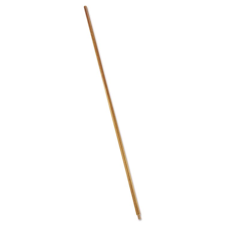 Rubbermaid Commercial Wood Threaded-Tip Broom/Sweep Handle, 0.94" dia x 60", Natural (RCP6361)