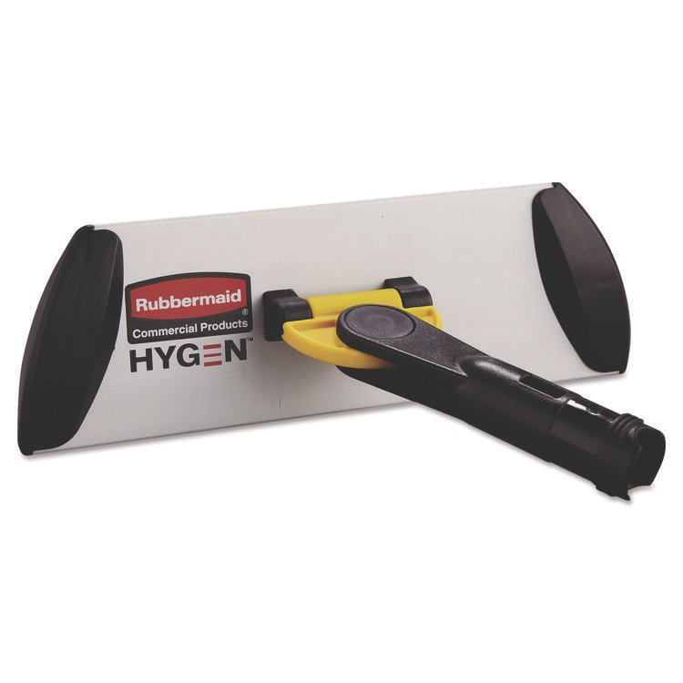 Rubbermaid Commercial HYGEN Wall/Stairs Quick Connect Frame, 11w x 3 1/2d, Yellow (RCPQ550)