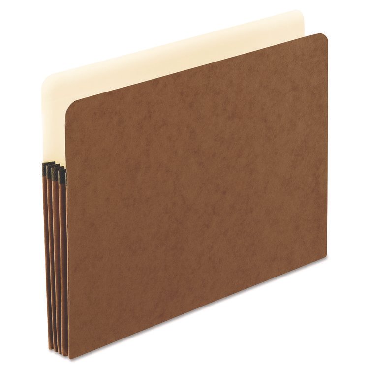 Pendaflex Smart Shield File Pocket, 3.5" Expansion, Letter Size, Red Fiber, 10/Box (PFX1524EAM)