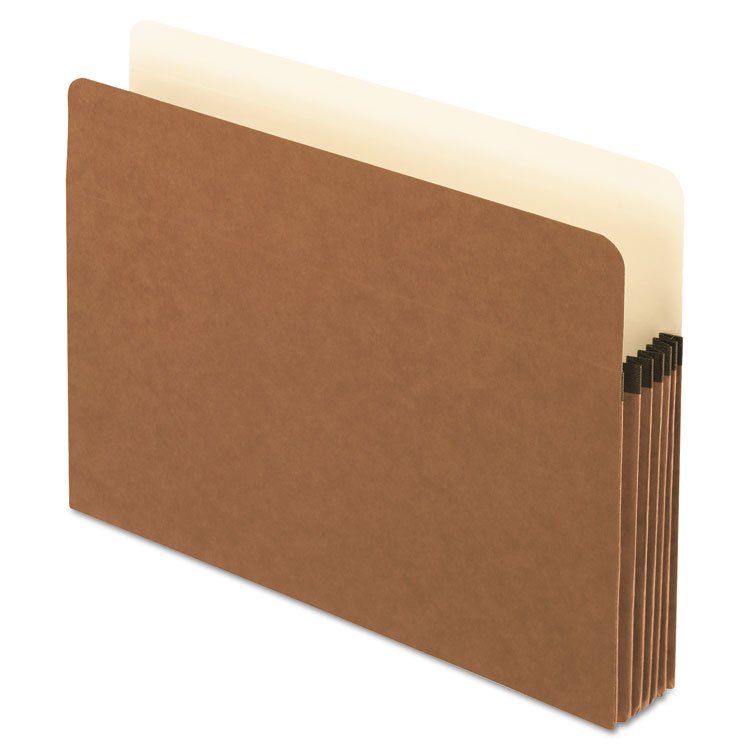 Pendaflex Smart Shield File Pocket, 5.25" Expansion, Letter Size, Red Fiber, 10/Box (PFX1534GAM)