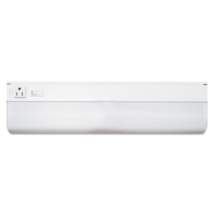 Ledu Low-Profile Under-Cabinet LED-Tube Light Fixture with (1) 9 W LED Tube, Steel Housing, 18.25" x 4" x 1.75", White (LEDL9011)