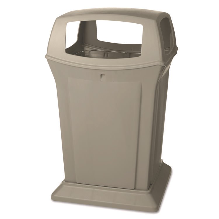 Rubbermaid Commercial Ranger Fire-Safe Container, 45 gal, Structural Foam, Beige (RCP917388BEI)