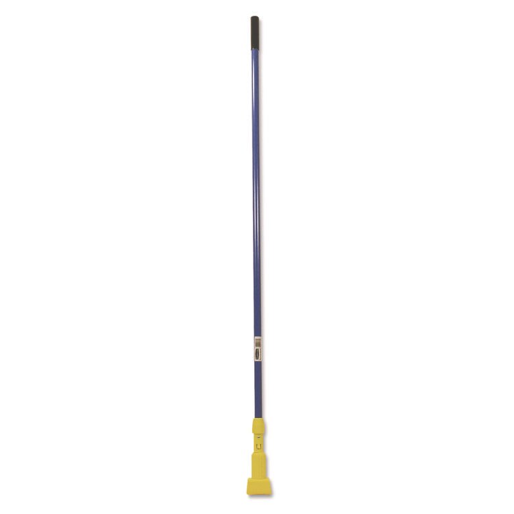 Rubbermaid Commercial Gripper Fiberglass Mop Handle, 1" dia x 60", Blue/Yellow (RCPH246BLU)