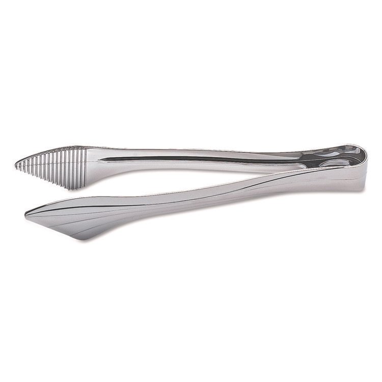 WNA Reflections Heavyweight Plastic Utensils, Serving Tongs, 9", Silver (WNARFTNG9)